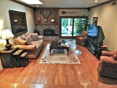 Plenty of room, and a used brick gas fireplace for