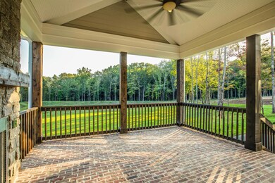 Privacy abound off this back porch.
