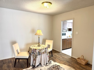 Dining room from living. Pocket door to kitchen.