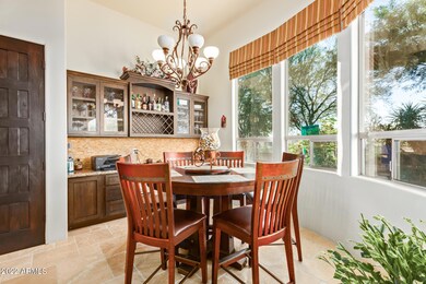 Breakfast area with a view.