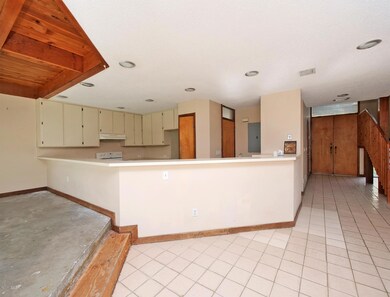 Looking toward front doors