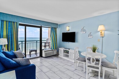 Living room featuring an AC wall unit