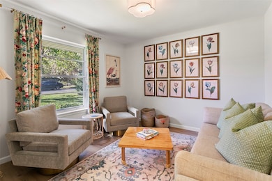 Living area featuring wood finished floors