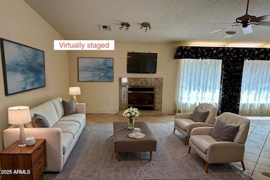 Living Room Virtual Staged