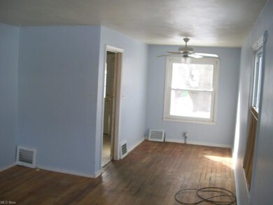 Living room and dining room