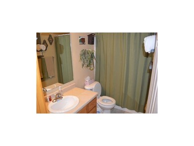 Clean hallway bath.