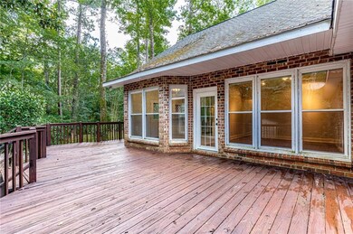 Large shaded back deck