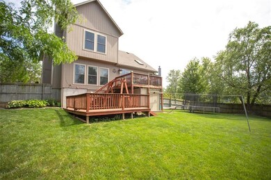 huge backyard w double deck