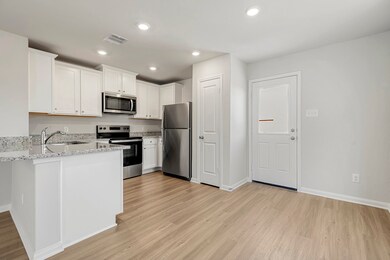 Stainless steel appliances are all included.