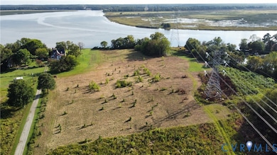 Drone / aerial view of a nearby body of water