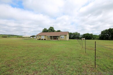 Large open spaces surround the home.  There is an