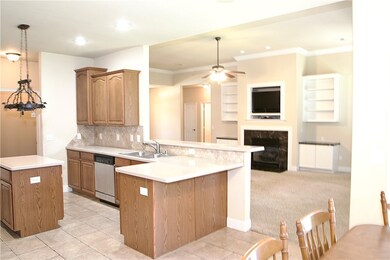 Kitchen and Family Room from Master Bedroom Door
