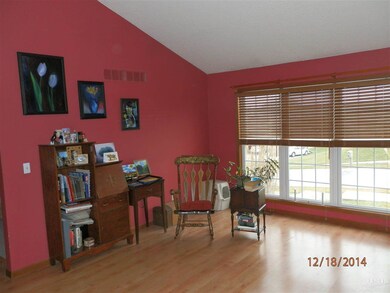 Main level, adjoins dining room.