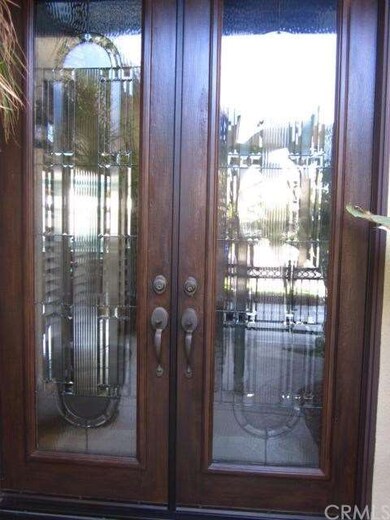 leaded double front doors