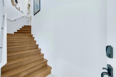 View of wooden stairway