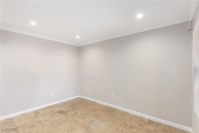 Unfurnished room featuring recessed lighting and o