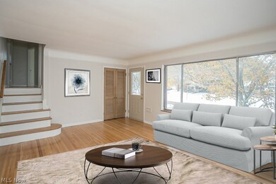 Living room-virtually staged