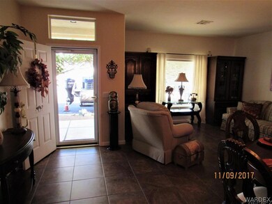 walking into living room