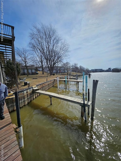 Dock featuring a water view