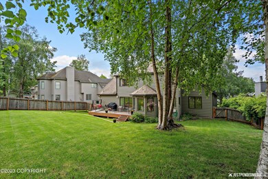 Fully fenced back yard