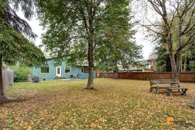 Beautiful cedar-fenced backyard