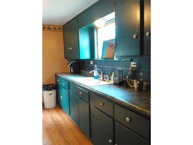 Kitchen with laminate floor