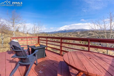 Perfect Views of Pikes Peak from the Deck