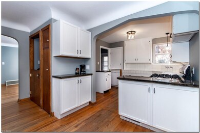 Kitchen cabinets were recently painted + new hardw