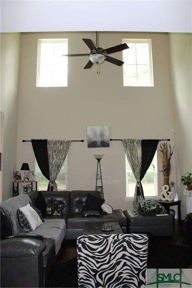 2 story living room