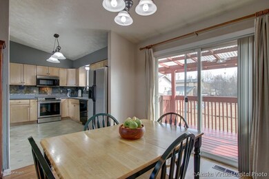 Dining room with deck access . . .