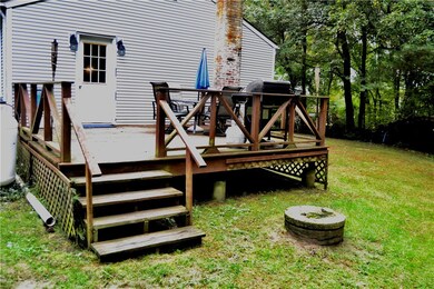 Deck from rear of home, well