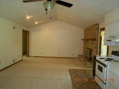 Kitchen. Kitchen includes brick gas fired wood/log