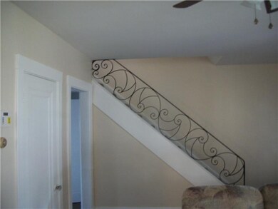 Living Room. New railing in living room, hall area