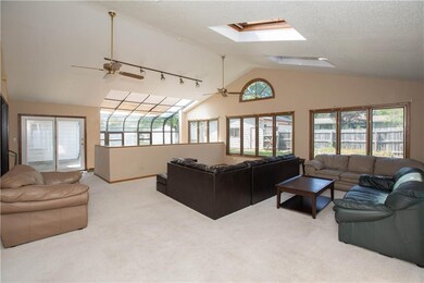 Large sunroom/family room addition with hot tub ar