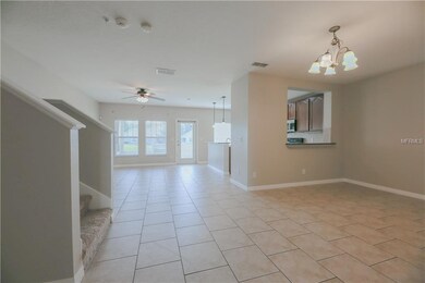 View of dining room to the right looking toward fa