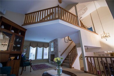View of the loft area from the living room