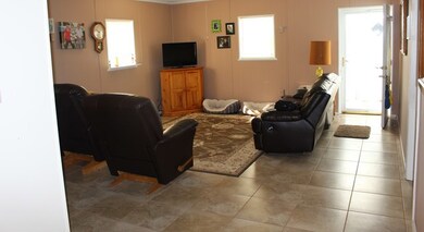 Living Room with newer tile