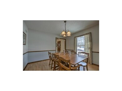 lovely dining room for family gatherings.