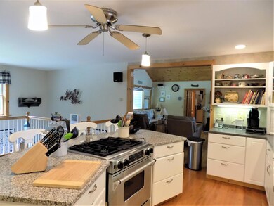 kitchen thru to living room