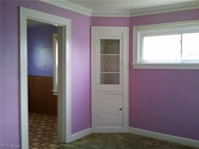 Dining room has built-in china cabinets.