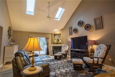 Skylights and vaulted ceiling really open this gre