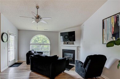 Living Room with Gas log Fireplace