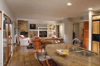 Kitchen view to family room