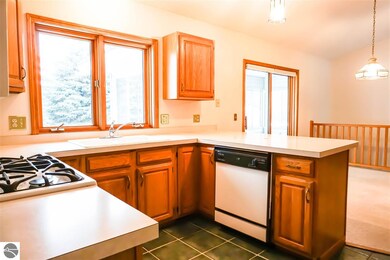Kitchen positioned nicely for ease of use and enjoying family and friends