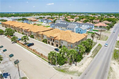 Aerial view of residential area