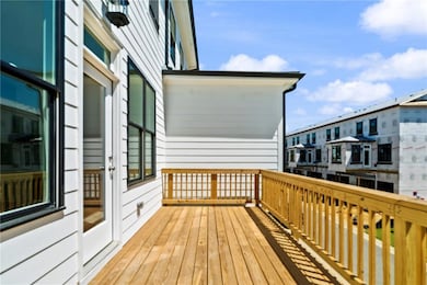 The oversized attached deck is perfect for cooking