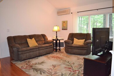Living room with beautiful views of...