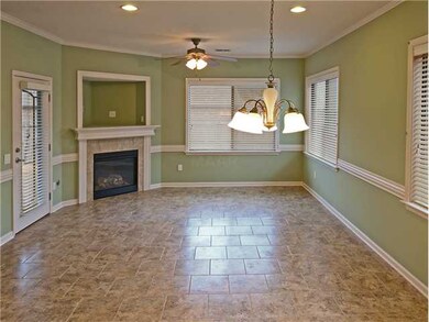 New tile in hearth room, kitchen and laundry.