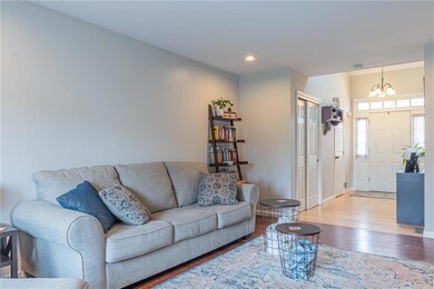 Living room looking towards entrance foyer
