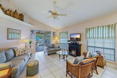 Family Room with Vaulted Ceilings